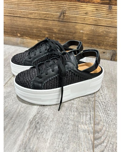 Sneakers rafa bez pięty By o la la...! czarny