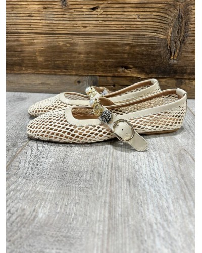 Baleriny siateczka By o la la...! beżowe