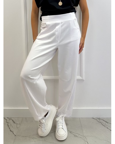 Spodnie dresowe banany By o la la...! białe