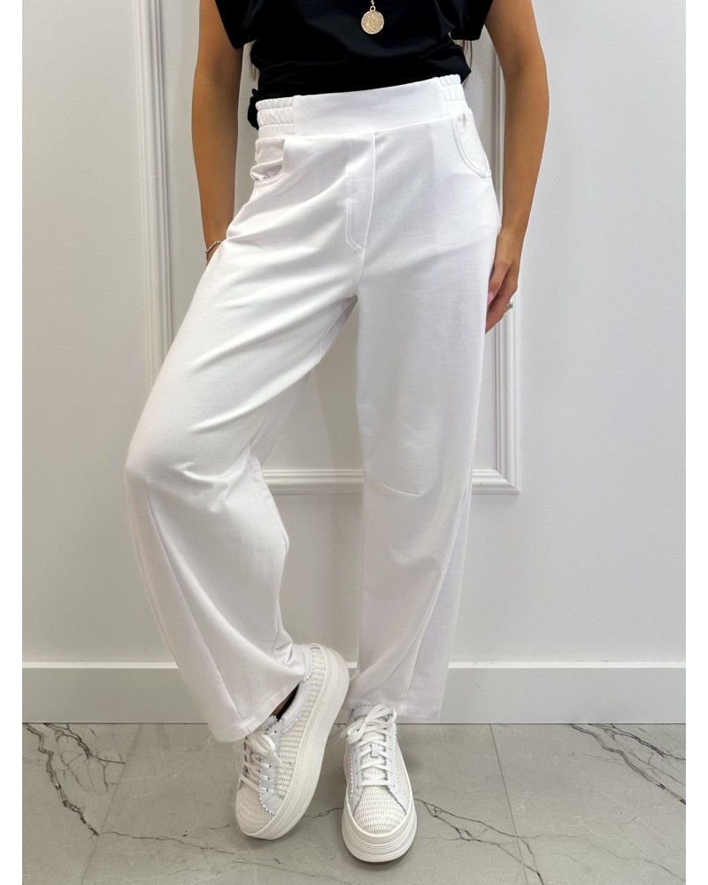 Spodnie dresowe banany By o la la...! białe