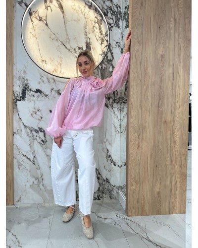 Bluzka Grace By o la la...! różowa