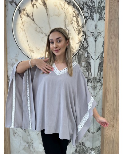 Bluzka boho By o la la...! szara