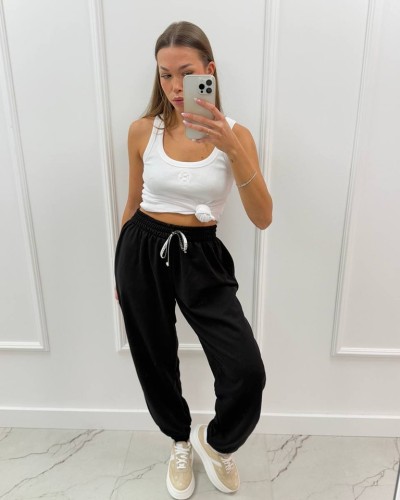 Spodnie dresowe La Milla czarne