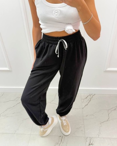 Spodnie dresowe La Milla czarne