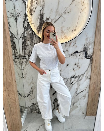 T-shirt marszczony poduszki By o la la...! szary