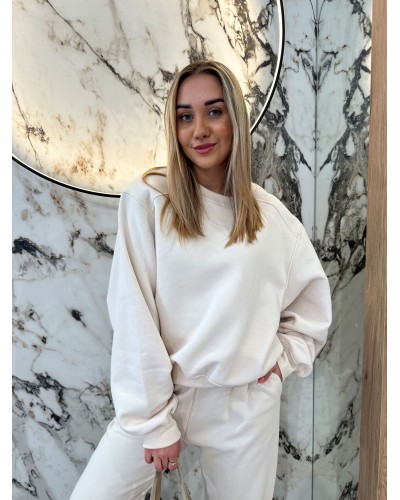 Komplet dresowy ocieplany EMO beżowy