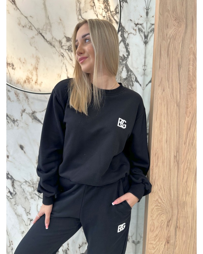 Bluza dresowa BRANDENBURG COUTURE czarna