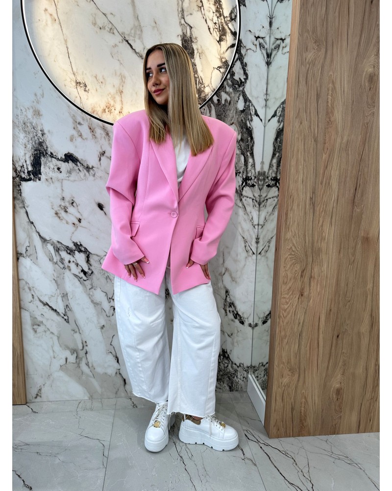 Marynarka taliowana Etna EMO różowa