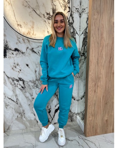 Komplet dresowy BRANDENBURG COUTURE turkusowy