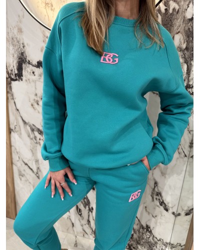 Komplet dresowy BRANDENBURG COUTURE turkusowy