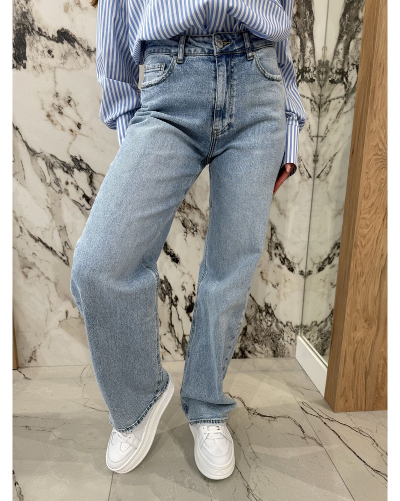 Spodnie jeansowe Queen Hearts niebieskie