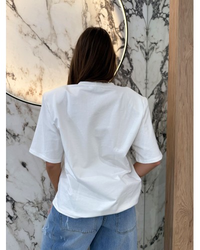 T-shirt So Luxe La Milla śmietanowo - czerwony