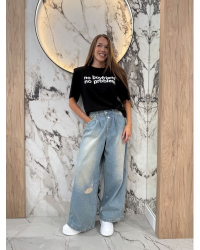 T-shirt No Boyfriend La Milla biały czarny