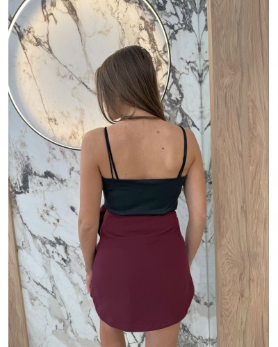 Spódnico-spodenki róże Belluci burgund