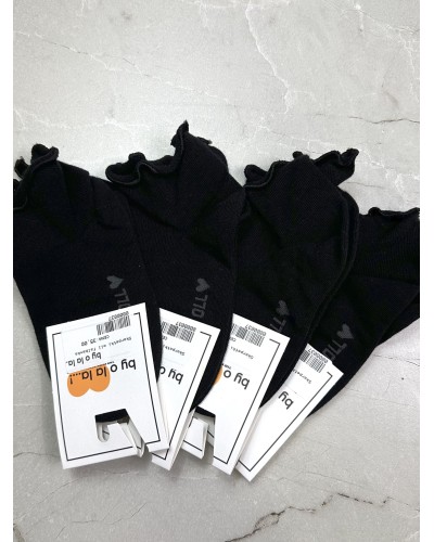 Skarpetki z falbanką By o la la...! czarne