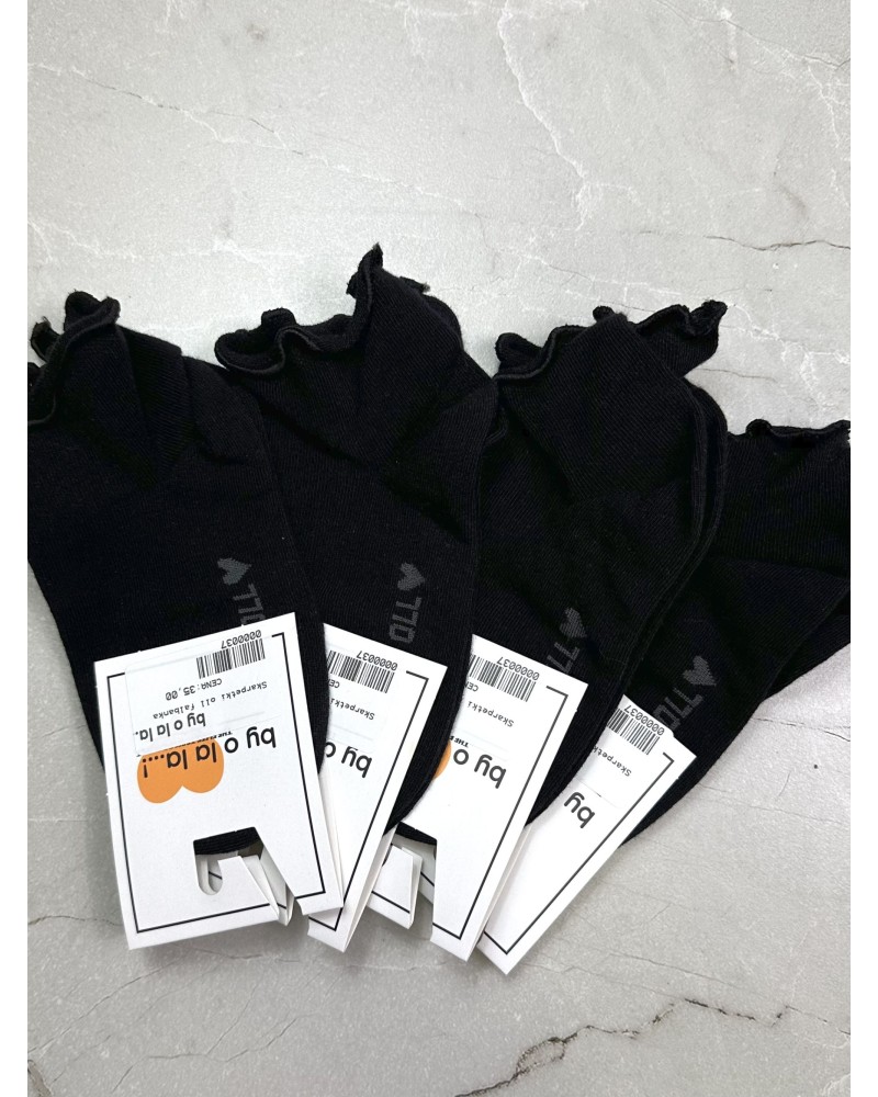 Skarpetki z falbanką By o la la...! czarne