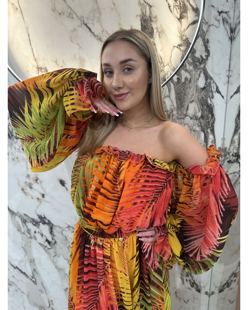 Sukienka Bali By o la la...! pomarańczowa