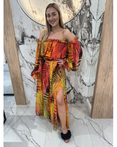 Sukienka Bali By o la la...! pomarańczowa