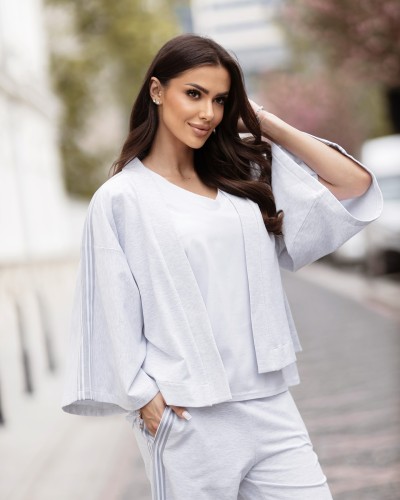 Komplet kimono By o la la..! szary