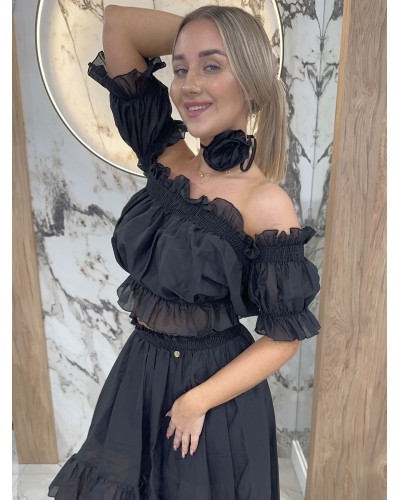 Komplet Capri By o la la...! czarny