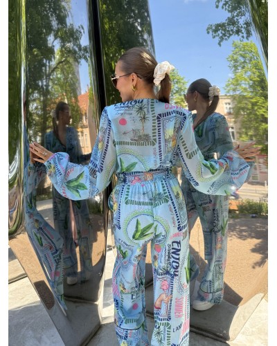 Koszula SUMMER krótka La Milla niebieska