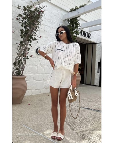 Komplet dzianinowy La Milla biały