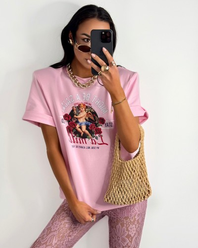 T-shirt Angel różowy