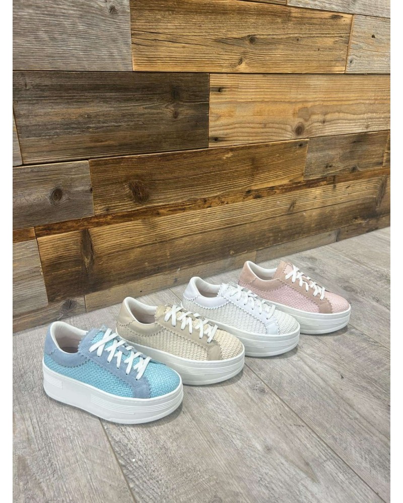 Sneakers rafa By o la la...! różowe