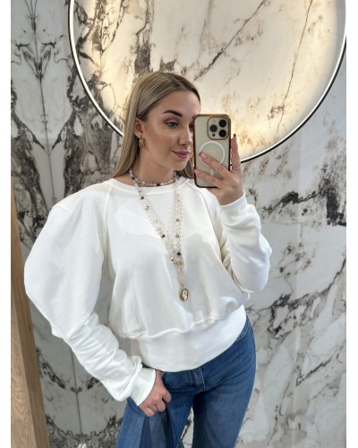 Naszyjnik różaniec z agatu beżowego  By o la la...! moneta złota