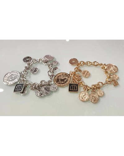 Bransoletka monety By o la la...! srebrna