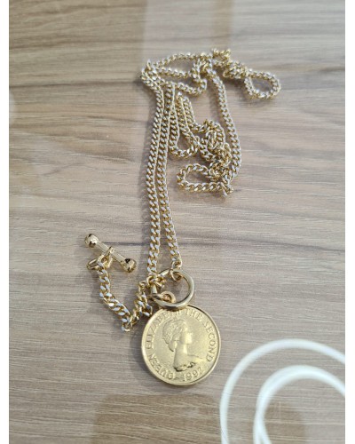 Wisior monetka By o la la...! złoty