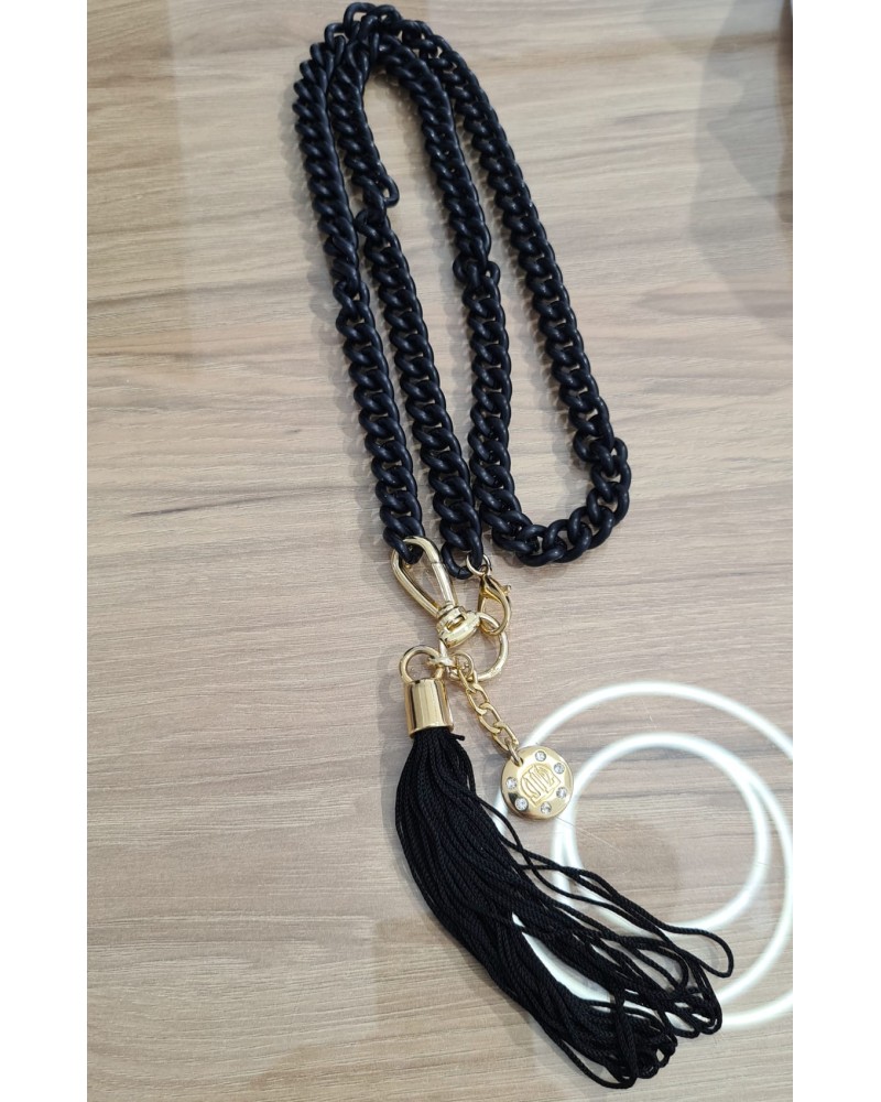 Pasek/wisior z chwostem By o la la...! czarny