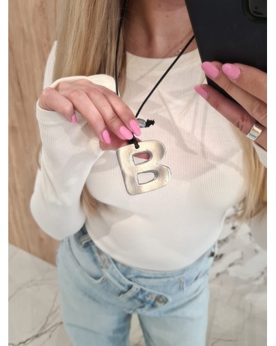 Wisior B By o la la...! srebrny