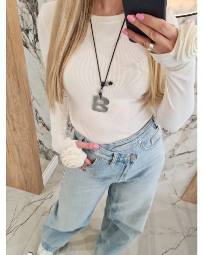 Wisior B By o la la...! srebrny