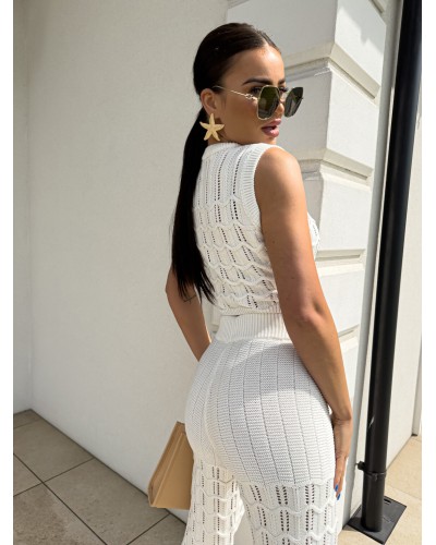 Komplet ażurowy By me ecru