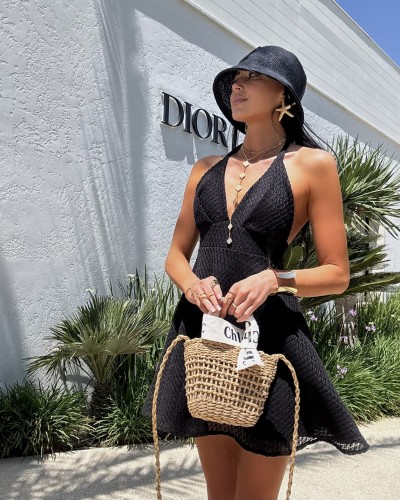 Sukienka ażurowa La Milla czarna