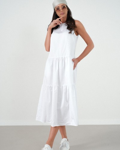 Sukienka tył kokardka By o la la...! biała