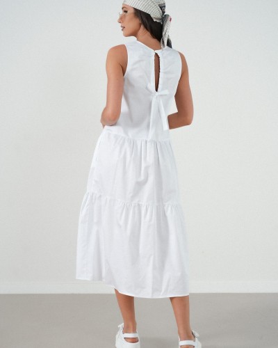 Sukienka tył kokardka By o la la...! biała