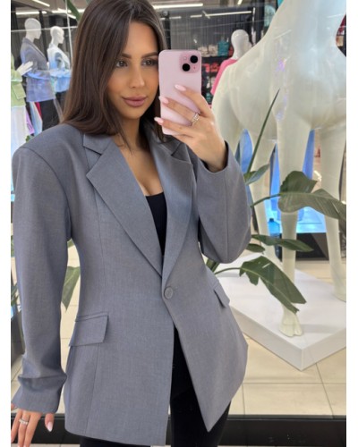 Marynarka taliowana Etna EMO szara