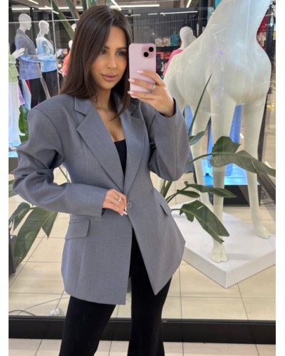 Marynarka taliowana Etna EMO szara