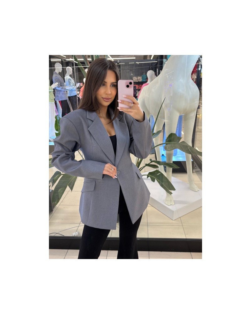 Marynarka taliowana Etna EMO szara