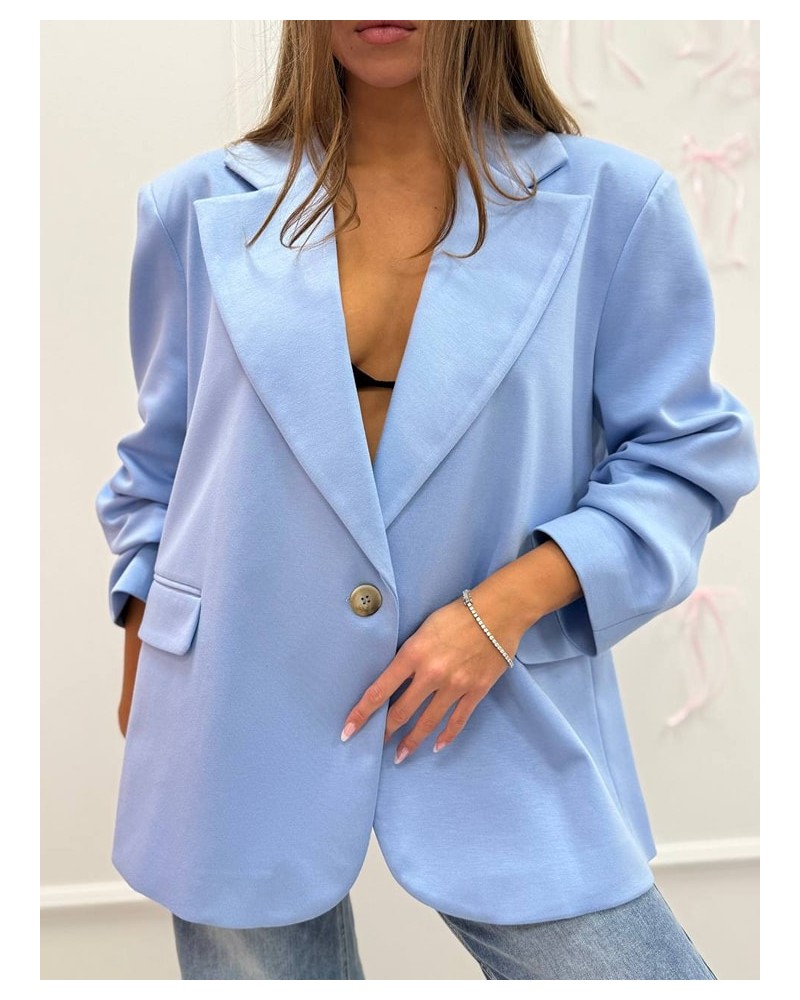 Marynarka materiałowa SLAY niebieska