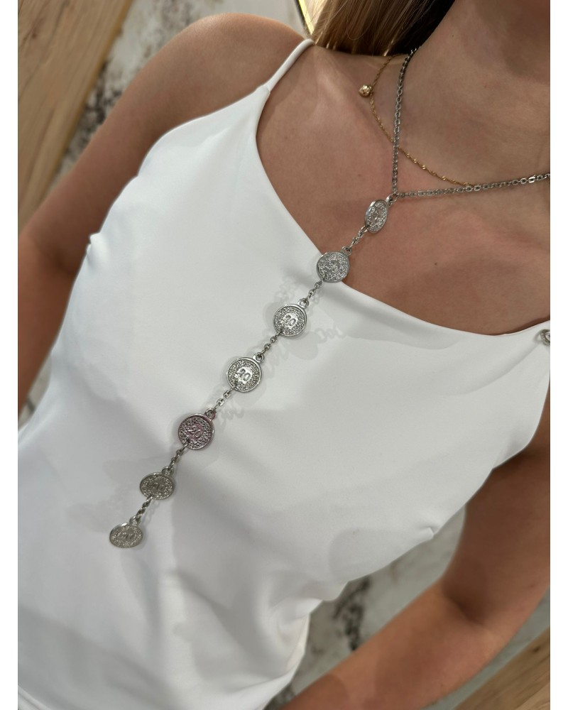 Wisior monetki By o la la...! srebrny