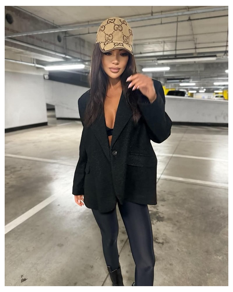 Marynarka materiałowa SLAY czarna