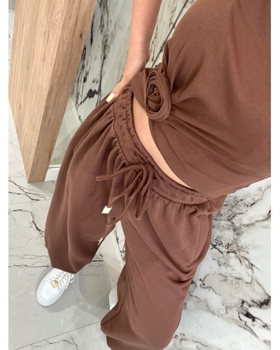 Bokserka z różą By o la la...! mokka