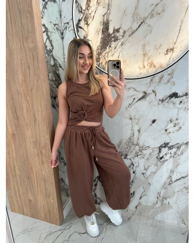 Bokserka z różą By o la la...! mokka