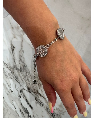 Bransoletka monetka By o la la...! srebrna