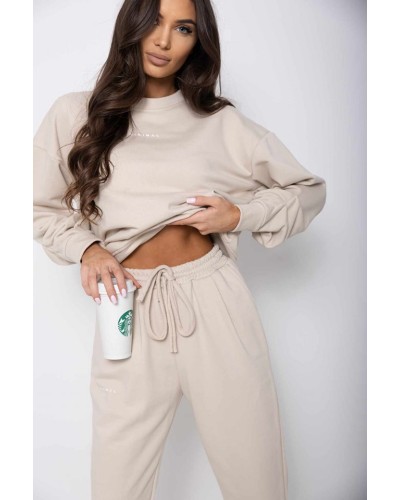 Komplet dresowy MINIMAL beżowy