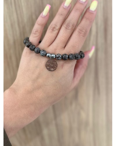 Bransoletka marmurek By o la la...! srebrna zawieszka