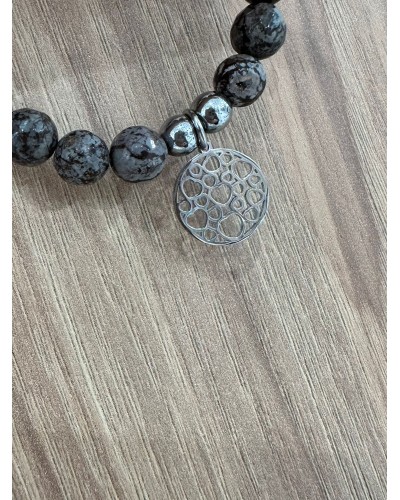 Bransoletka marmurek By o la la...! srebrna zawieszka